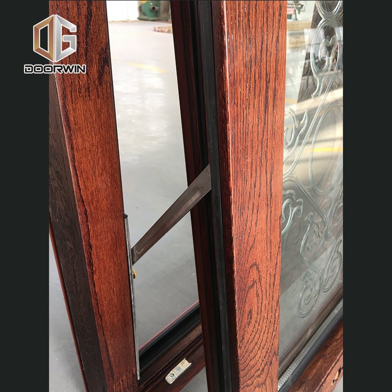 Arched fixed transom with carved glass - Doorwin Group Windows & Doors
