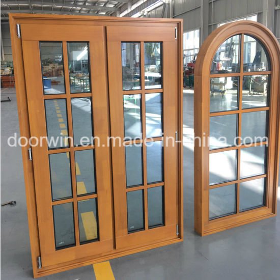 Arched Round-Top Casement Solid Pine and Larch Wood Window - China Wooden Window, Wood Casement Window — product image 0