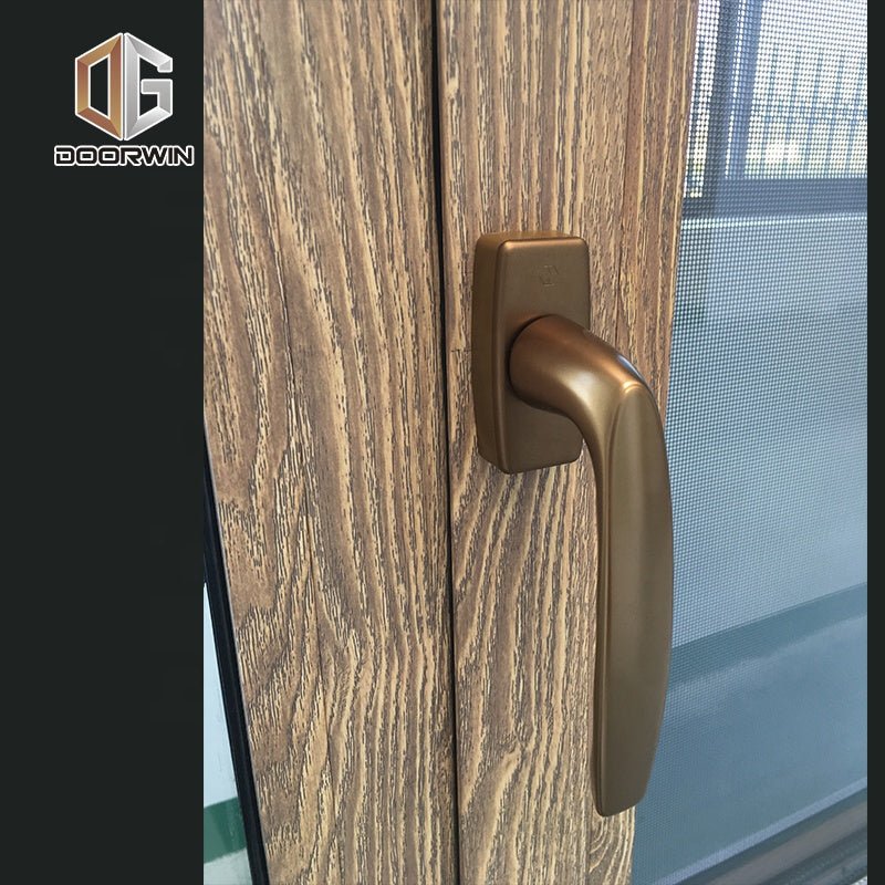 Atlanta inexpensive made in China wood grain burglar proof double glazed aluminum casement window as2047by Doorwin — product image 6