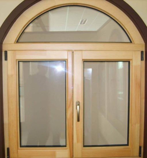 Australia Solid Larch/Pine Wood Aluminum Casement Window - China Wood Clad Alu Window, Wood Window — product image 0