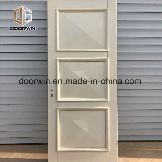 Best Price Offer Wood Door Pictures of Comfort Room Design Door with Flat Panel - China Oak Entry Door, Wood Door Pictures — product image 0