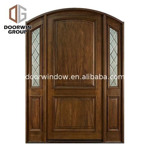 Best selling items wood entry doors with sidelights and transom beveled glass - Doorwin Group Windows & Doors