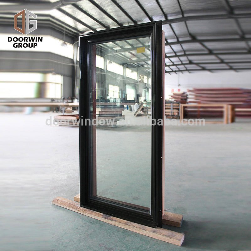 Better heat insulation 67mm profile pine clad thermal break aluminum gray casement windowby Doorwin — product image 2