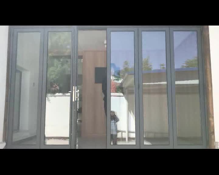Bi folding door timber interior fold doors aluminum by Doorwin on Alibaba - Doorwin Group Windows & Doors