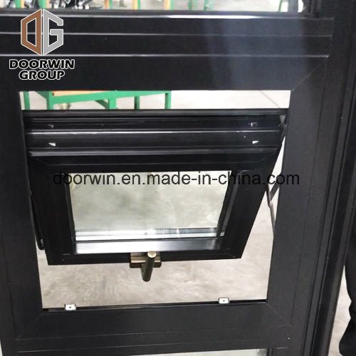 Black Color Thermal Break Aluminum Awning Window with Double Glass - China European Windows, Exterior Paneling — product image 0