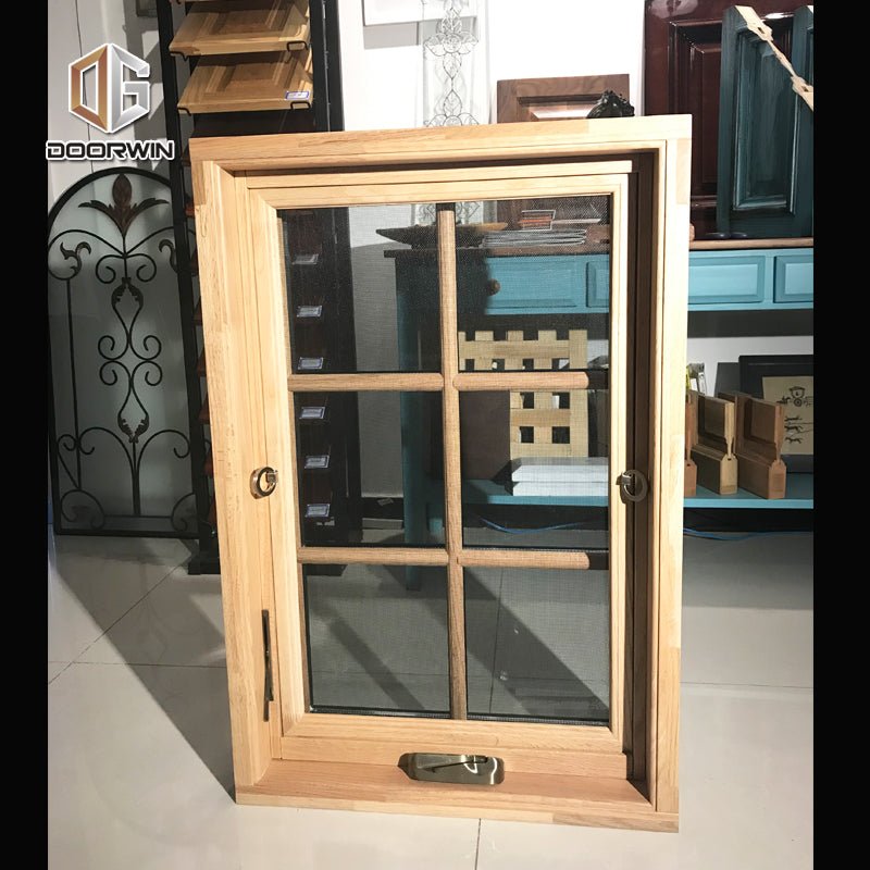 black walnut color stain crank open out window — product image 8