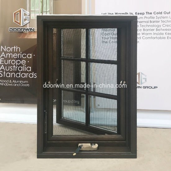 Black Walnut Color Stain Crank Open out Window - China Screen Window, Wood Window - Doorwin Group Windows & Doors