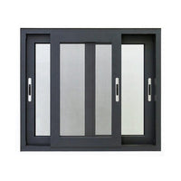 Blue tinted glass sliding window aluminum windows track by Doorwin on Alibaba — thumbnail 1