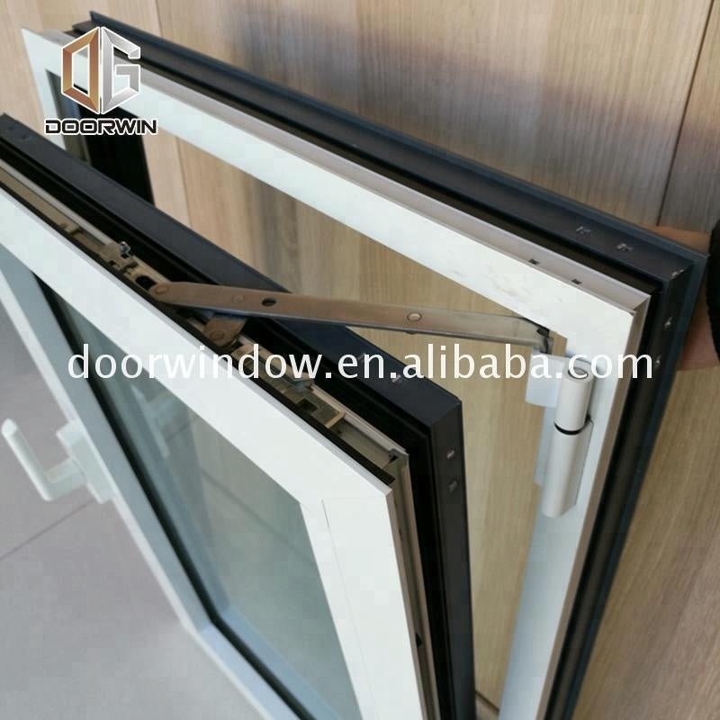 Boston 10mm tempered glass window 2 panels opening aluminum casement windows by Doorwin — product image 5