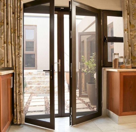 Bronze Color Thermal Break Aluminum Patio Door for Europe Villa - China Aluminum Door, Aluminum Patio Door — product image 0