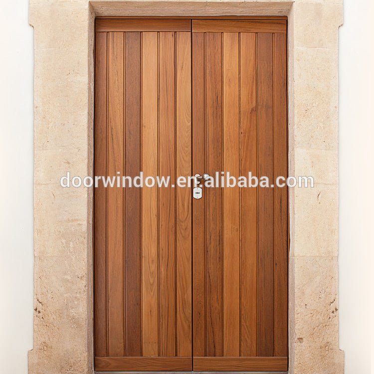 Burma teak wood doors single leaf front door designs by Doorwin — product image 6