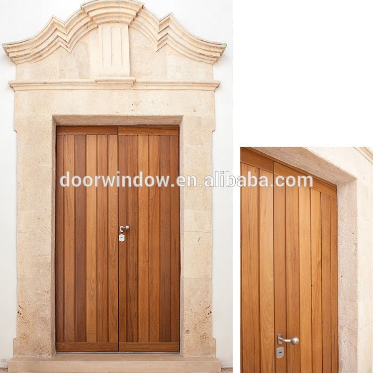 Burma teak wood doors single leaf front door designs by Doorwin — product image 4
