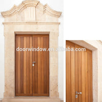 Burma teak wood doors single leaf front door designs by Doorwin — thumbnail 4
