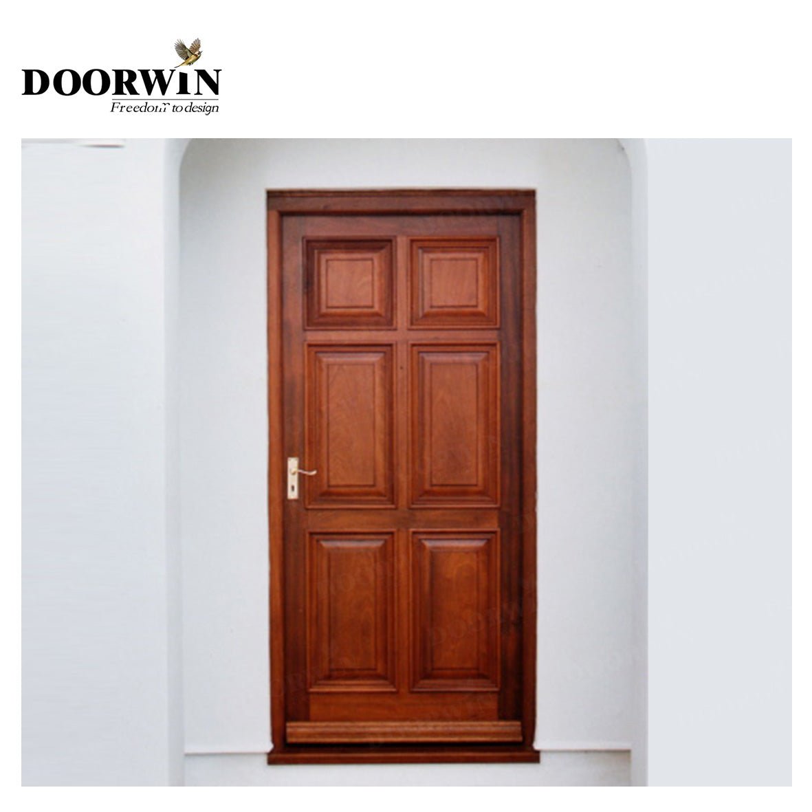 Canada Airdrie DOORWIN Wood panel door design interior doors polish by Doorwin on Alibaba — product image 3
