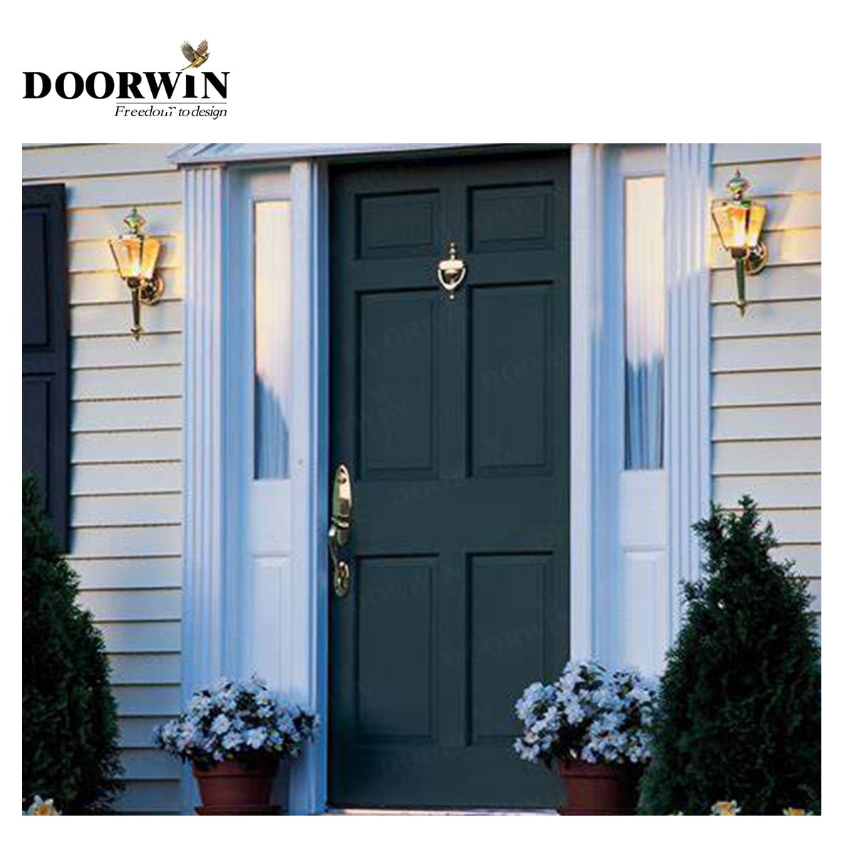 Canada Airdrie DOORWIN Wood panel door design interior doors polish by Doorwin on Alibaba — product image 5
