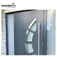 Canada Brooks DOORWIN Wooden doors for arc interiors wood grain entrance door solid wood with patterns casement door — thumbnail 2