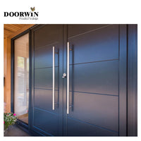Canada Brooks DOORWIN Wooden doors for arc interiors wood grain entrance door solid wood with patterns casement door — thumbnail 5