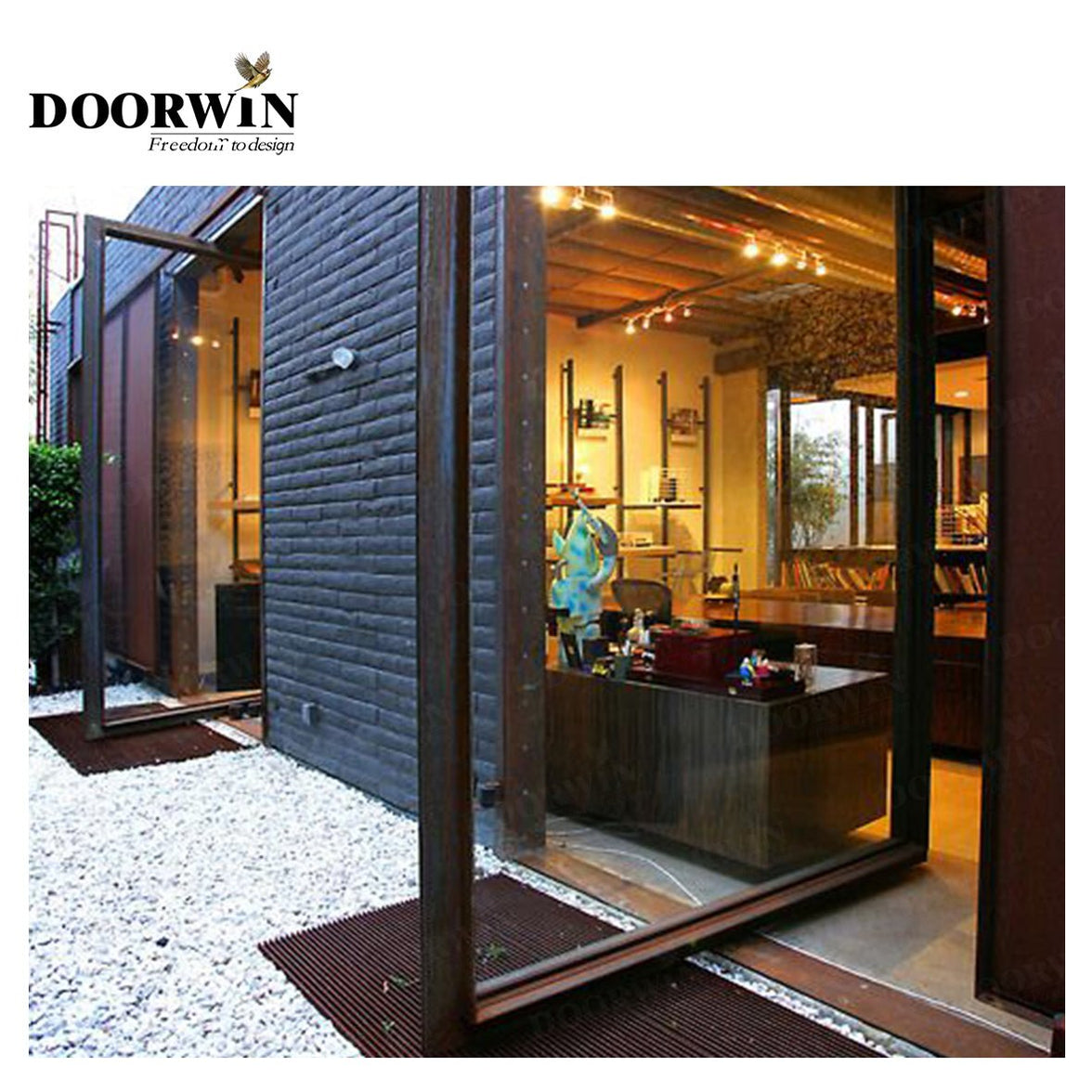 Canada Calgary Super September Purchasing Super September Purchasing Aluminum swing door profile glass pivot entrance by Doorwin - Doorwin Group Windows & Doors