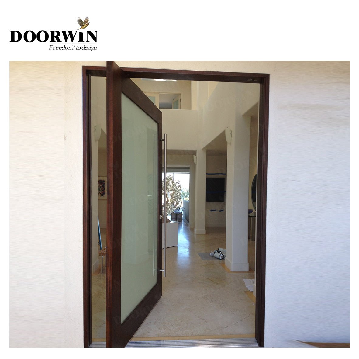 Canada Calgary Super September Purchasing Super September Purchasing Aluminum swing door profile glass pivot entrance by Doorwin - Doorwin Group Windows & Doors