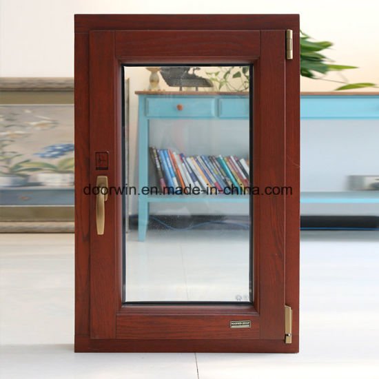 Canada Toronto Client Aluminum Clad Solid Oak Wood Casement Window, Double/Triple Glazing Wood Aluminum Window - China Aluminum Window, Window — product image 0