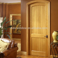 Canadian Red Oak knotty alder pine Solid Wood Interior Arched Top Entry Doorby Doorwin — thumbnail 3