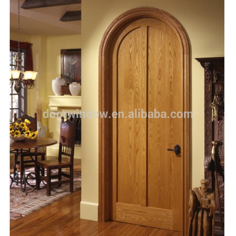 Canadian Red Oak knotty alder pine Solid Wood Interior Arched Top Entry Doorby Doorwin - Doorwin Group Windows & Doors
