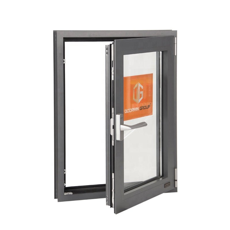 Casement windows and doors with laminated glass inward openning asia style frosted — product image 1