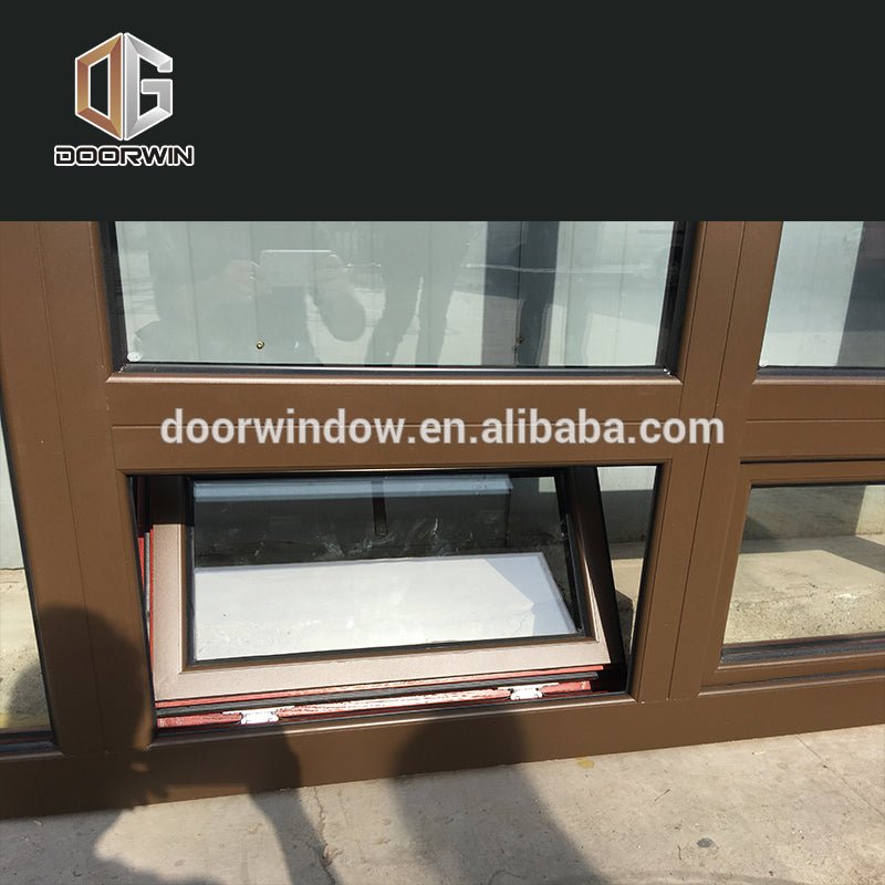 CE Certified Tilt/ Hopper Window American Oak Wood with Exterior Aluminum Cladding by Doorwin — product image 6