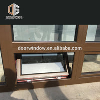 CE Certified Tilt/ Hopper Window American Oak Wood with Exterior Aluminum Cladding by Doorwin — thumbnail 6