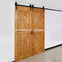 Cheap DIY ceiling mounted changing room partition sliding barn door by Doorwin - Doorwin Group Windows & Doors