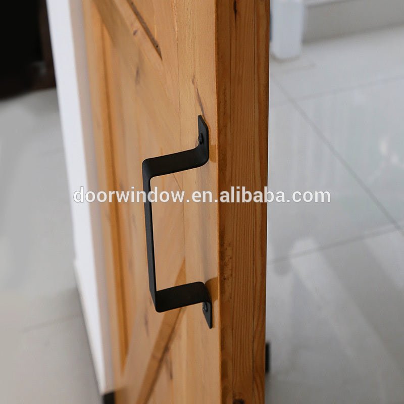 Cheap DIY ceiling mounted changing room partition sliding barn door by Doorwin - Doorwin Group Windows & Doors