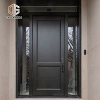 Cheap Factory Price external wooden doors for sale timber entrance — thumbnail 1