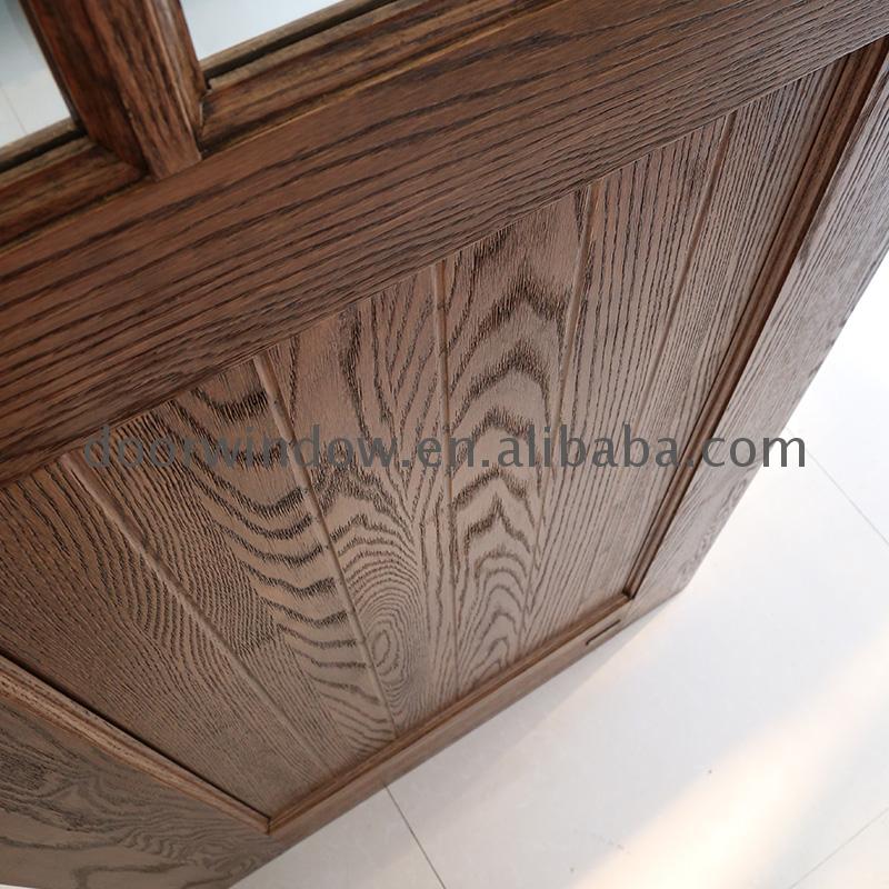 Cheap residential sliding barn doors front with glass - Doorwin Group Windows & Doors