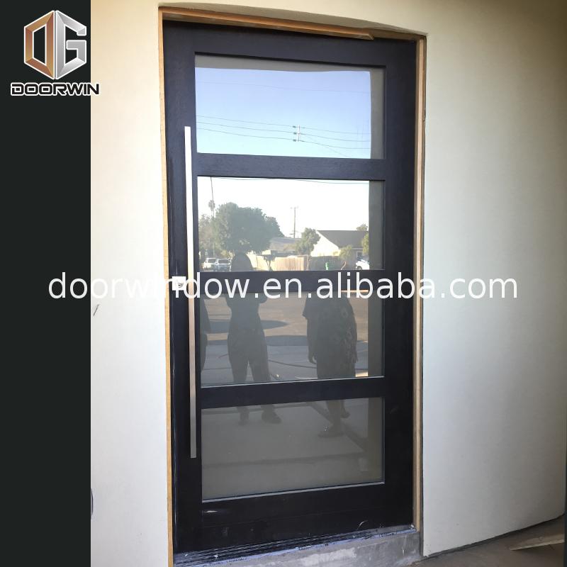 China Factory Promotion double glazed front entrance doors glass on rail system — product image 1
