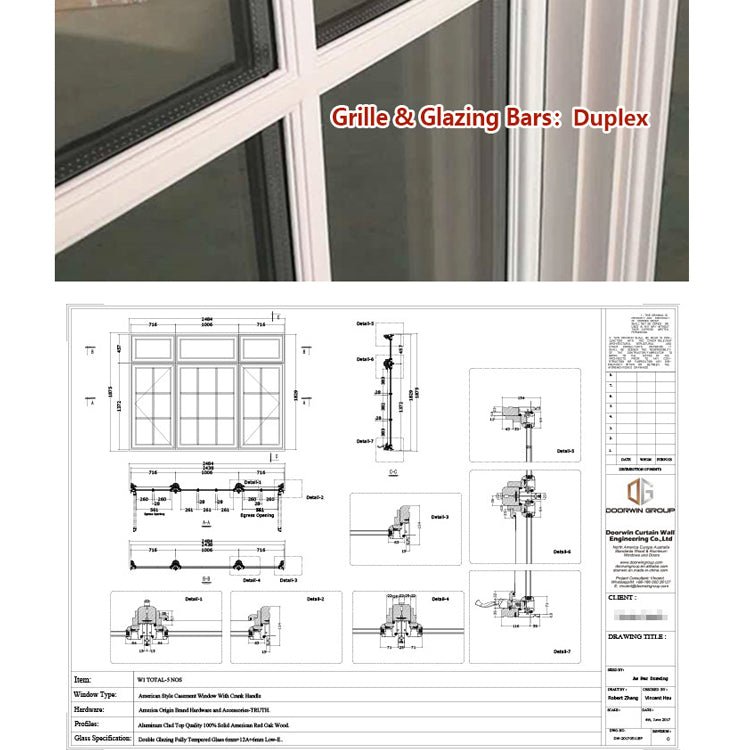 China factory supplied top quality grill wood windows window design — product image 2