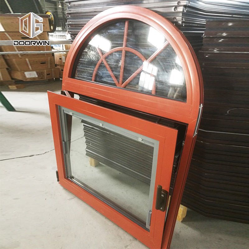 China factory supplied top quality semi circle window shade rustic arched frame - Doorwin Group Windows & Doors