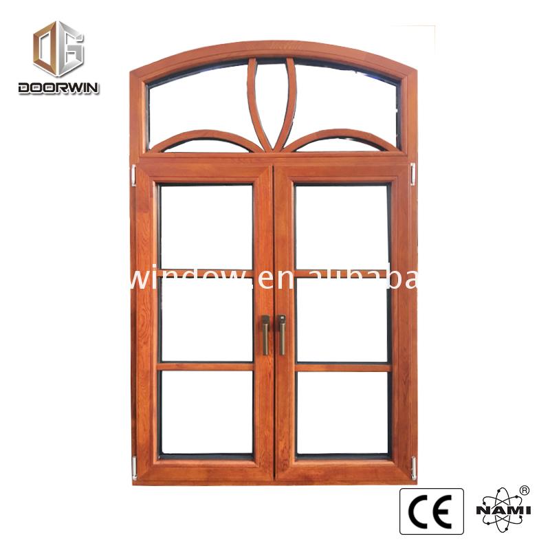 China manufacturer arched grill window french windows casement for sale - Doorwin Group Windows & Doors