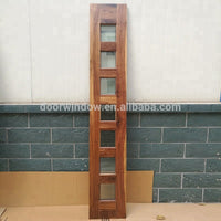 china solid wood doors factory best price entrance solid wood door with grille made of black walnutby Doorwin — thumbnail 6