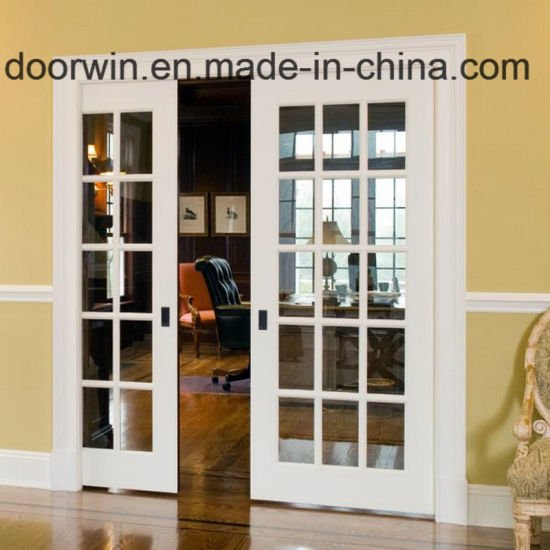 China Supplier Flush Door Glass Panels Double Door with Grilles Design - China Double Glass Doors, Door Design — product image 0