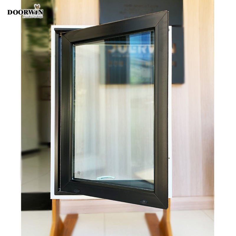 China window manufacturers tempered double glass sound proof pvc upvc casement crank windows — product image 6