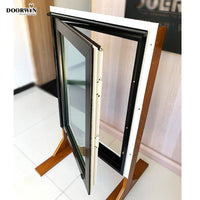 China window manufacturers tempered double glass sound proof pvc upvc casement crank windows — thumbnail 5