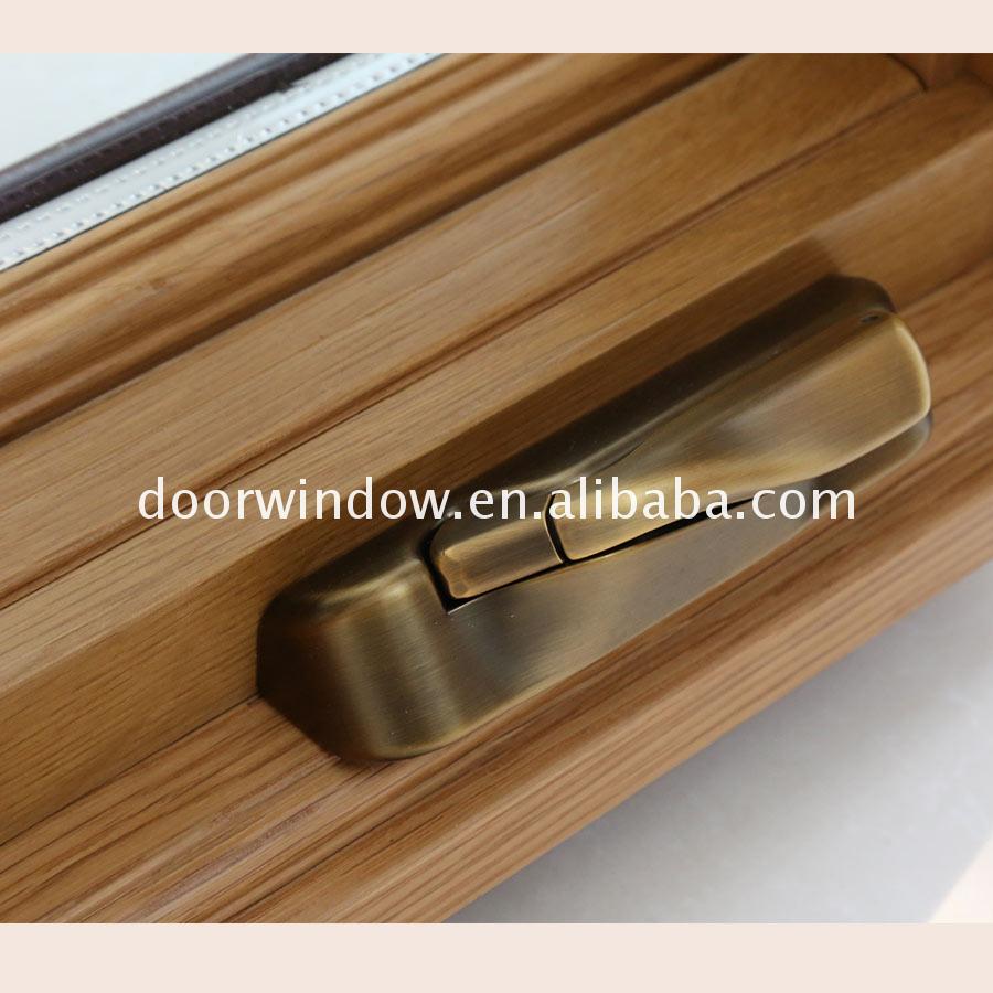 Chinese factory aluminum clad wood tilt and turn window casement hand crank wooden windows - Doorwin Group Windows & Doors