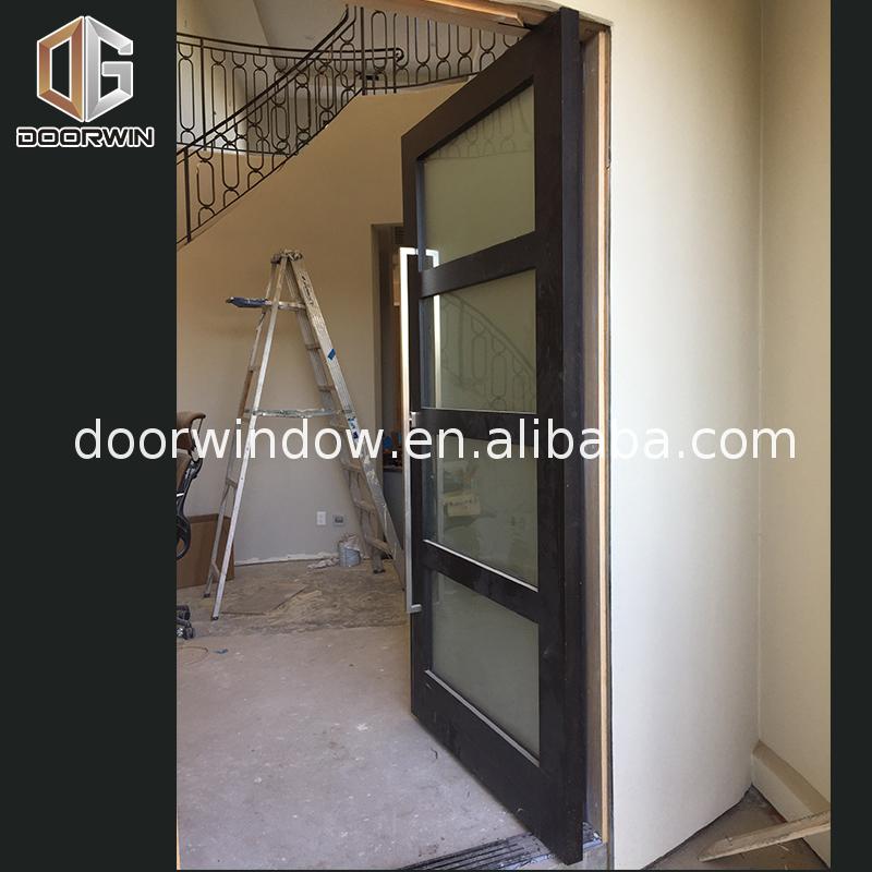 Chinese factory solid oak door cost red real doors - Doorwin Group Windows & Doors