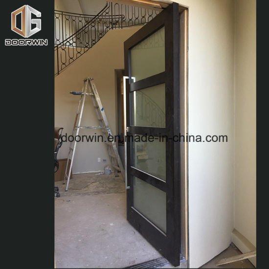 Chinese Top Quality Solid Hard Wood Glass Doors for USA Client - China Wood Frame Door, Wooden Door Frame - Doorwin Group Windows & Doors