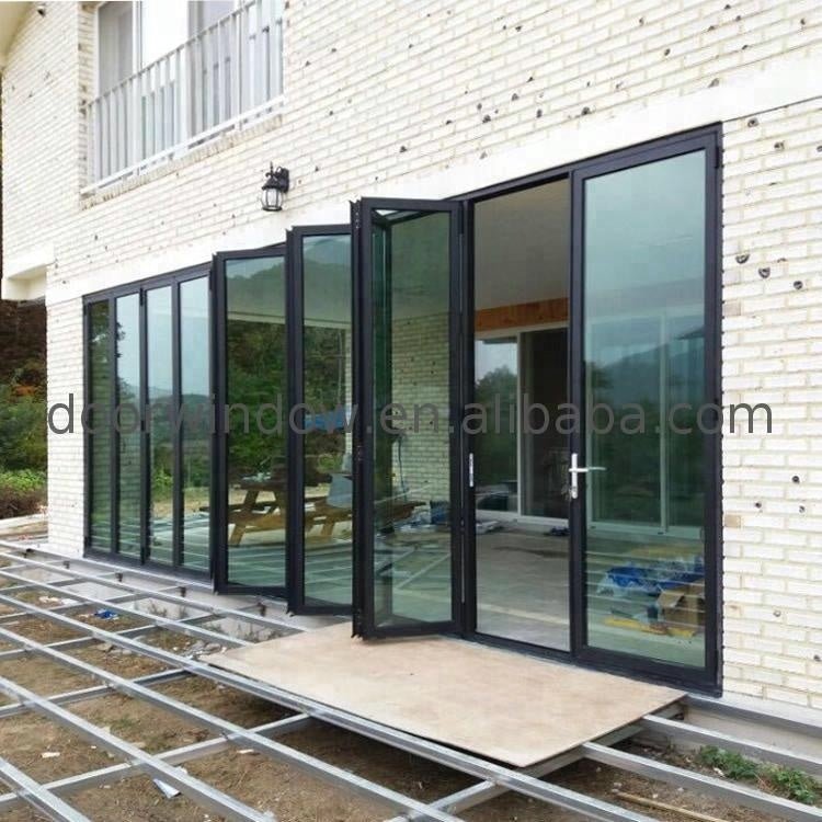Classroom partition folding door china supplier popular interior bi-folding cheap doors by Doorwin on Alibaba — product image 1