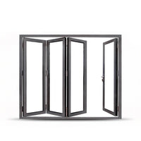 cold proof Folding style window and door cheap aluminum glass folding doorsby Doorwin on Alibaba — thumbnail 1