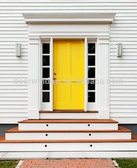 Customer front entry door solid wood panels door with sidelite glass panels for ideas by Doorwin — thumbnail 4