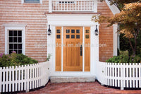 Customer front entry door solid wood panels door with sidelite glass panels for ideas by Doorwin — thumbnail 6