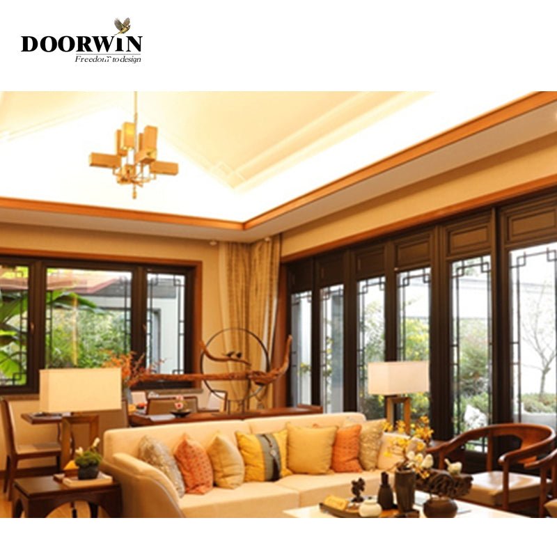Customized aluminum alloy imitation Chinese style doors and Windows - Doorwin Group Windows & Doors