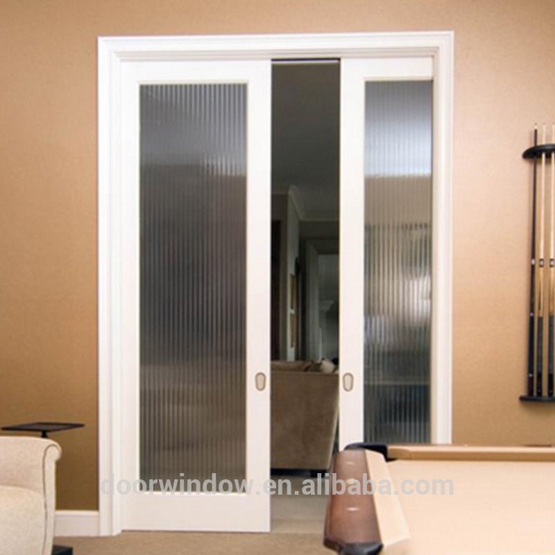Customized Glass and wood pocket sliding door by Doorwin — product image 1